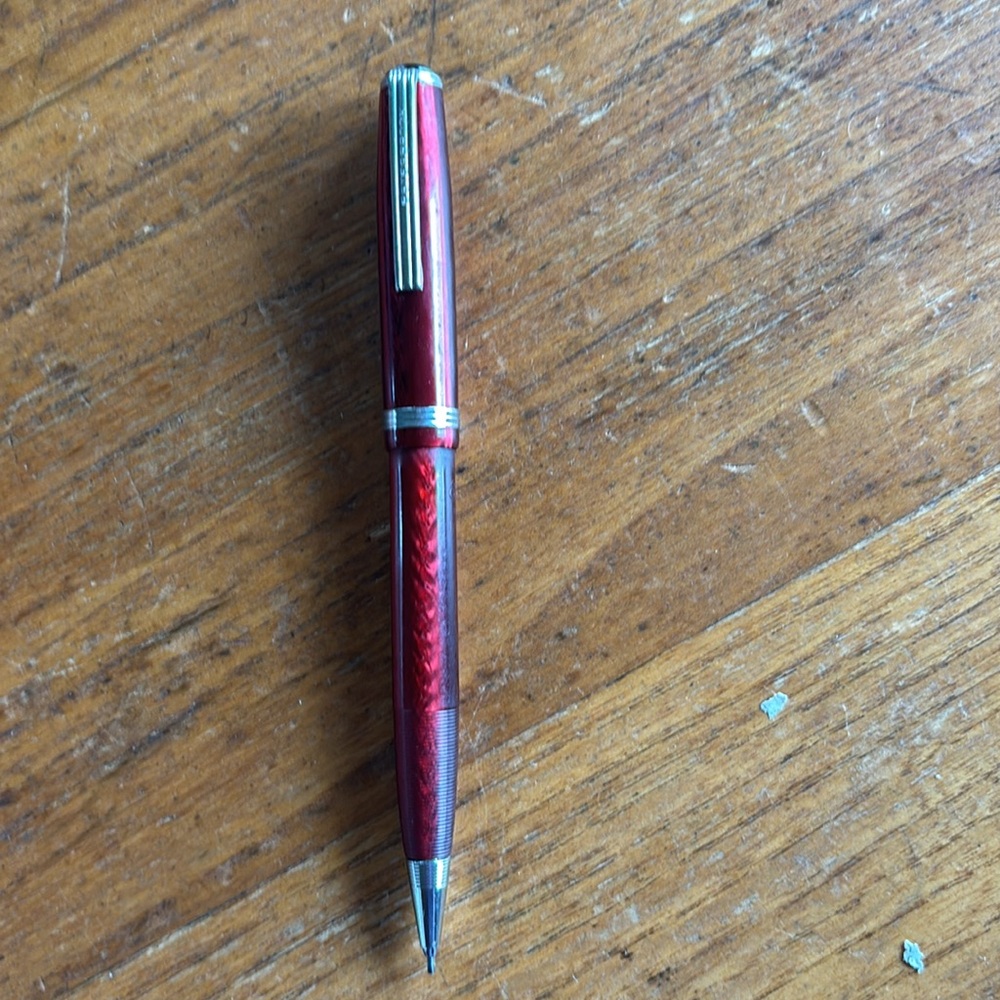 Vintage Esterbrook made in USA marked ruby red celluloid mechanical pencil - Picture 2 of 8